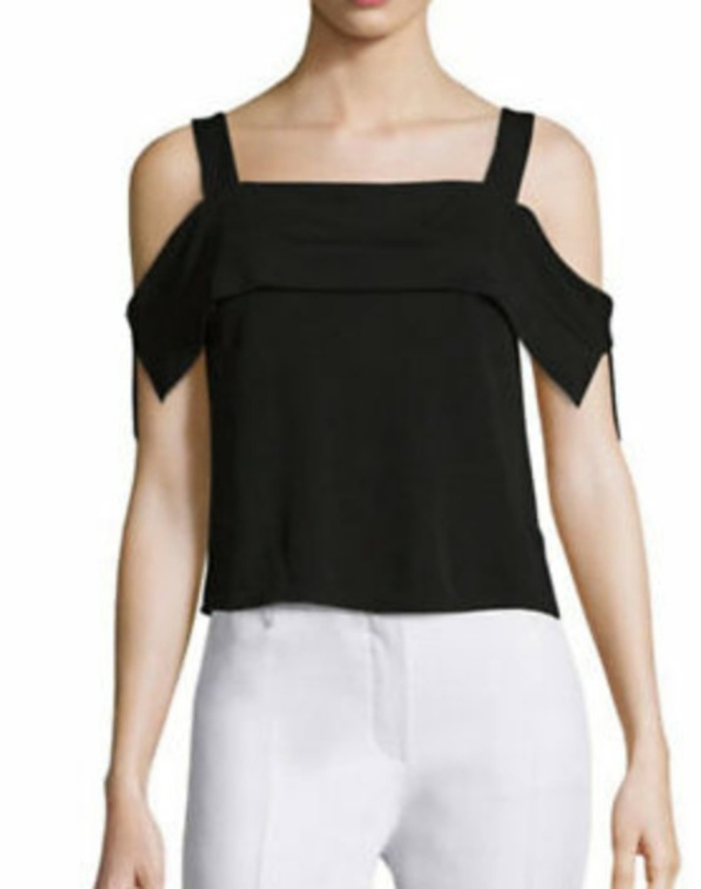 Anthropologie Ella Moss Womens Black Popover - Picture 1 of 4